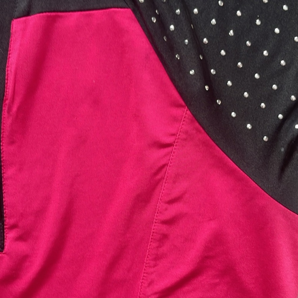 Jamie Sadock Pink and Black Studded Top M - Picture 2 of 6